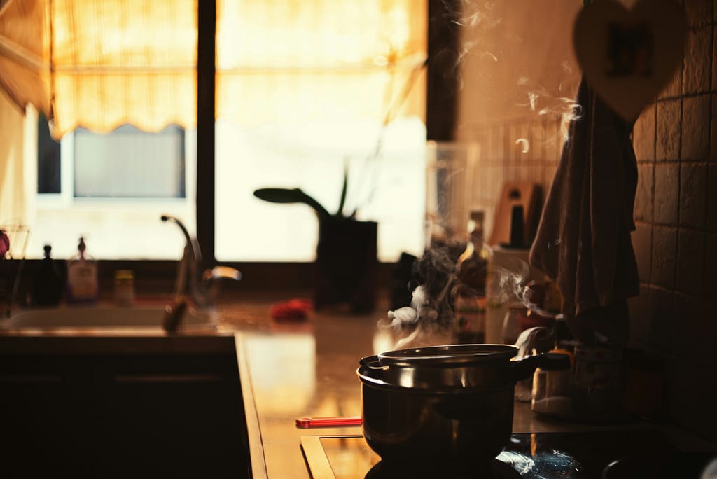 messy kitchen