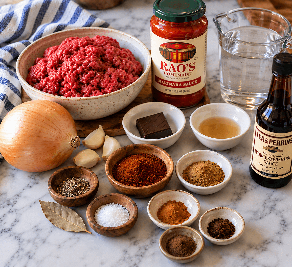 Rustic Chili Ingredient Still Life