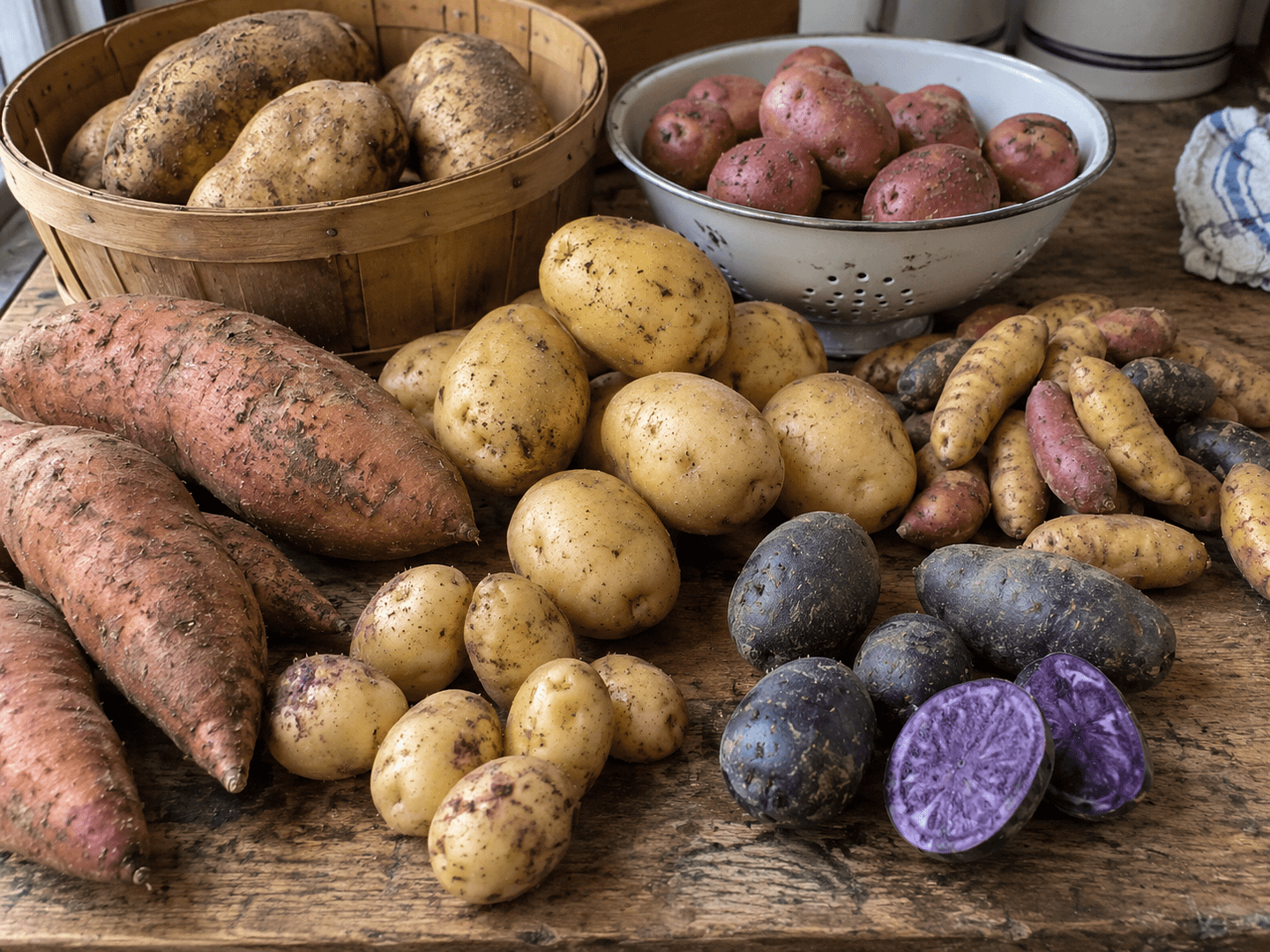 Rustic Harvest Potato Still Life