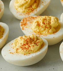 deviled eggs with paprika