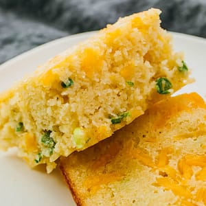 cheddar green chili cornbread