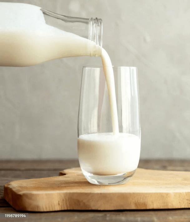pouring milk