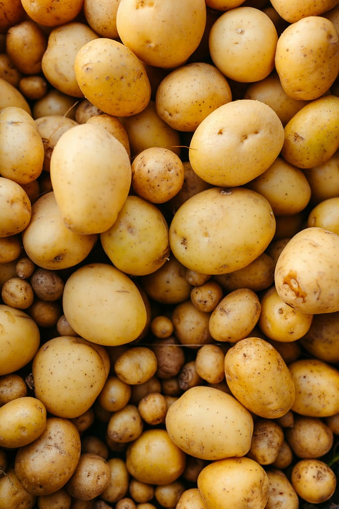 raw potatoes