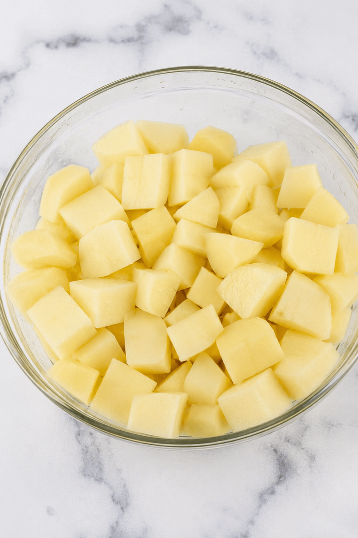 cooked potatoes