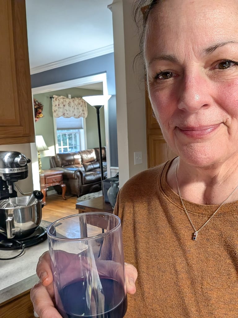 cooking and drinking wine