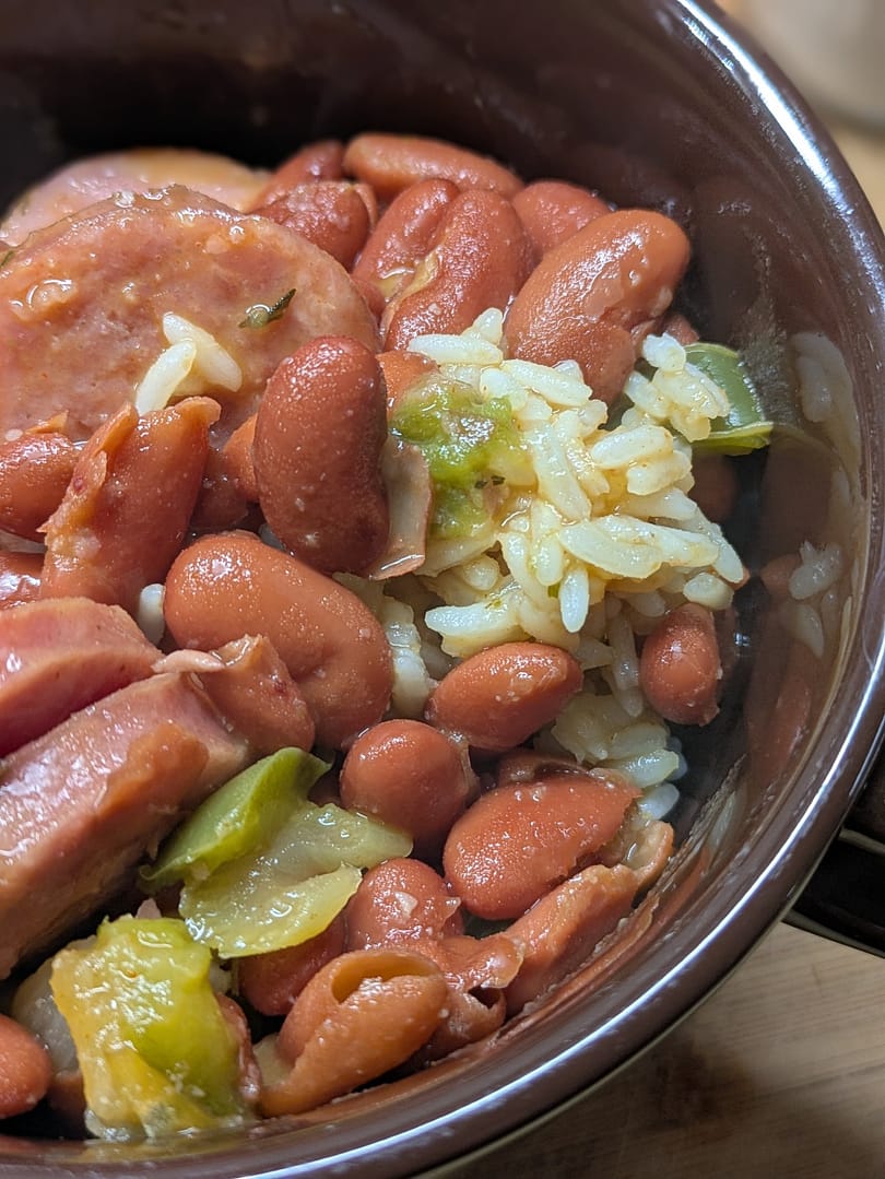 red beans and kielbasa