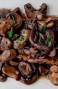 red wine mushrooms