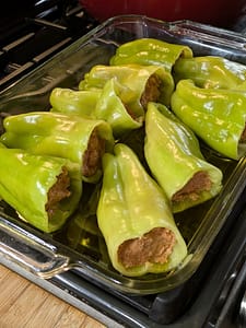 Grandma S Italian Stuffed Peppers Bread Cheese Filling Grandma S