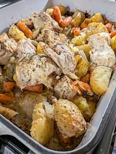 chicken and potatoes