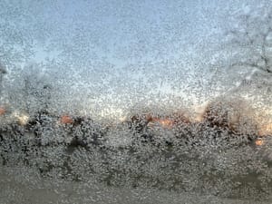 ice on the window